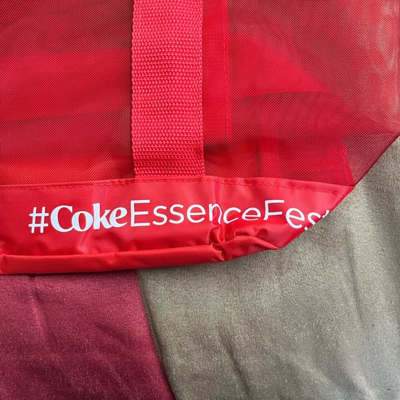 Coca Cola Red Mesh Tote Bag - Picture 9 of 9